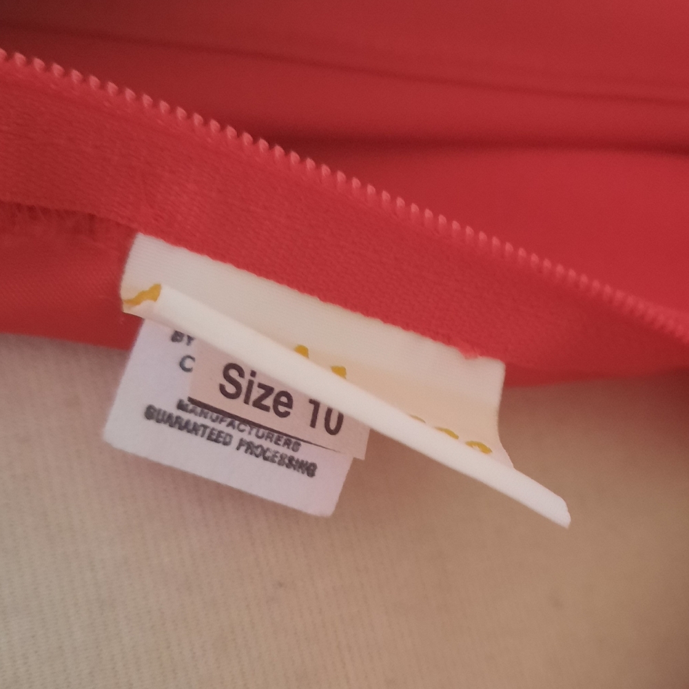 Alyce halter double train red maxi mermaid dress sz 10 - Picture 3 of 6